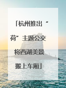 杭州推出“荷”主题公交 将西湖美景搬上车厢