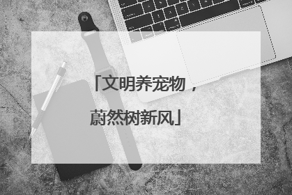 文明养宠物，蔚然树新风