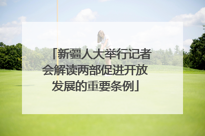 新疆人大举行记者会解读两部促进开放发展的重要条例
