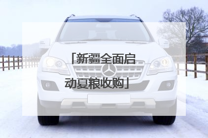 新疆全面启动夏粮收购