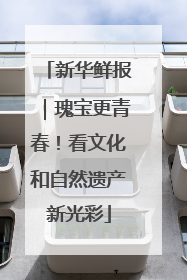 新华鲜报｜瑰宝更青春！看文化和自然遗产新光彩