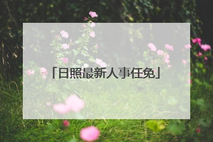 日照最新人事任免