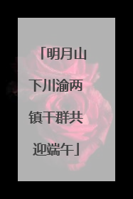 明月山下川渝两镇干群共迎端午