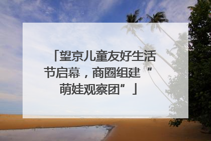 望京儿童友好生活节启幕，商圈组建“萌娃观察团”