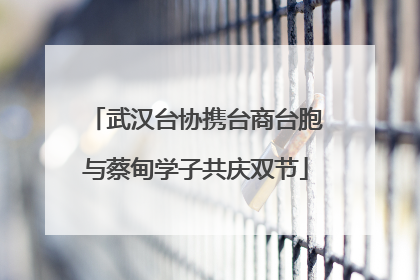 武汉台协携台商台胞与蔡甸学子共庆双节