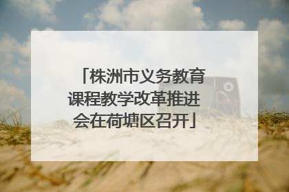 株洲市义务教育课程教学改革推进会在荷塘区召开