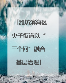 潍坊滨海区央子街道以“三个问”融合基层治理