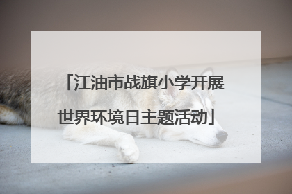 江油市战旗小学开展世界环境日主题活动
