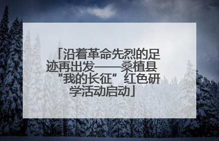 沿着革命先烈的足迹再出发——桑植县“我的长征”红色研学活动启动