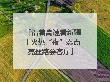 沿着高速看新疆丨火热“夜”态点亮丝路会客厅