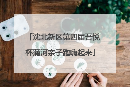 沈北新区第四届吾悦杯蒲河亲子跑嗨起来