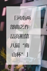 河南两部曲艺作品亮相第八届“南山杯”