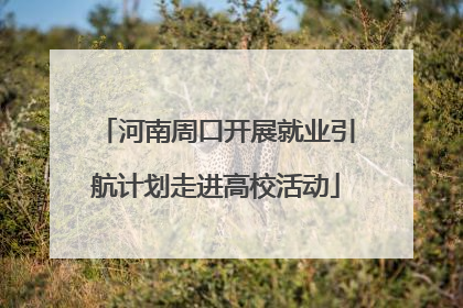 河南周口开展就业引航计划走进高校活动