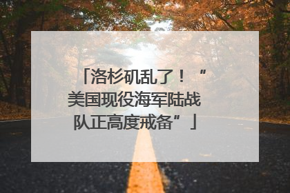 洛杉矶乱了！“美国现役海军陆战队正高度戒备”