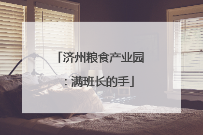 济州粮食产业园：满班长的手