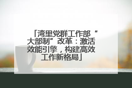 湾里党群工作部“大部制”改革：激活效能引擎，构建高效工作新格局
