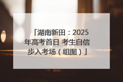 湖南新田：2025年高考首日 考生自信步入考场（组图）