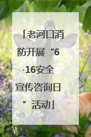 老河口消防开展“6·16安全宣传咨询日”活动