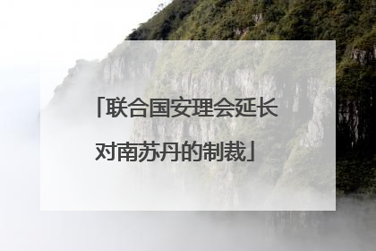 联合国安理会延长对南苏丹的制裁