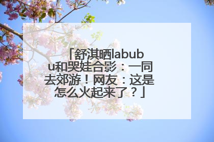 舒淇晒labubu和哭娃合影：一同去郊游！网友：这是怎么火起来了？