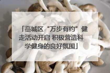 藁城区“万步有约”健走活动开启 积极营造科学健身的良好氛围