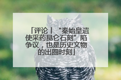 评论丨“秦始皇遣使采药昆仑石刻”陷争议，也是历史文物的出圈时刻