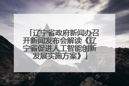 辽宁省政府新闻办召开新闻发布会解读《辽宁省促进人工智能创新发展实施方案》