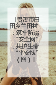 贵溪市白田乡兰田村：筑牢防溺“安全网”，共护生命“平安线”（图）