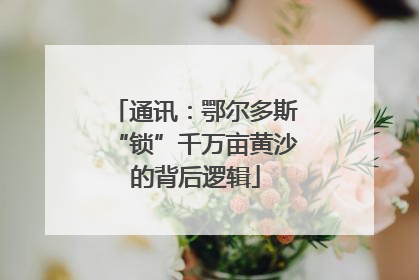 通讯：鄂尔多斯“锁”千万亩黄沙的背后逻辑