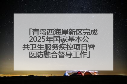 青岛西海岸新区完成2025年国家基本公共卫生服务疾控项目暨医防融合督导工作