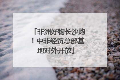 非洲好物长沙购！中非经贸总部基地对外开放