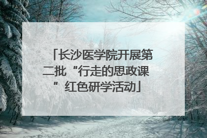 长沙医学院开展第二批“行走的思政课”红色研学活动