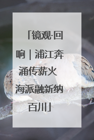 镜观·回响｜浦江奔涌传薪火 海派融新纳百川