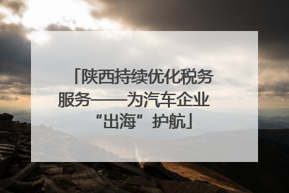 陕西持续优化税务服务——为汽车企业“出海”护航