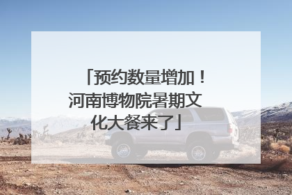 预约数量增加！河南博物院暑期文化大餐来了