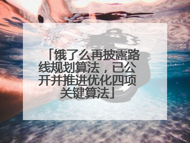 饿了么再披露路线规划算法，已公开并推进优化四项关键算法