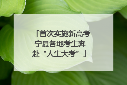 首次实施新高考 宁夏各地考生奔赴“人生大考”