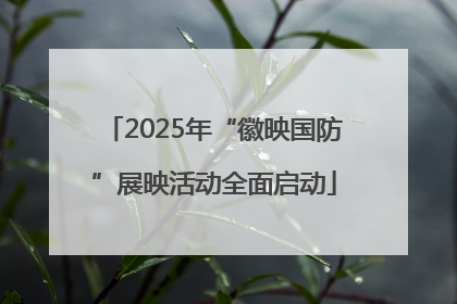 2025年“徽映国防”展映活动全面启动
