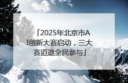 2025年北京市AI创新大赛启动，三大赛道邀全民参与