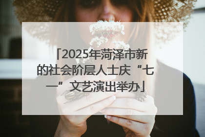 2025年菏泽市新的社会阶层人士庆“七一”文艺演出举办