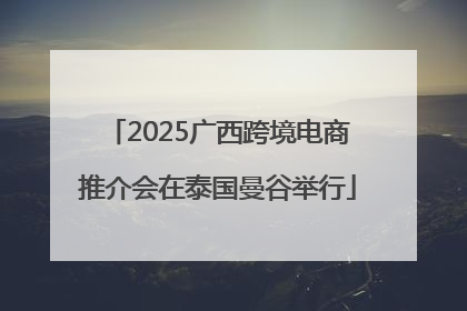2025广西跨境电商推介会在泰国曼谷举行