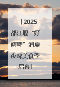 2025都江堰“好嗨啤”消夏夜啤美食季启幕
