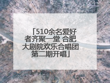 510余名爱好者齐聚一堂 合肥大剧院欢乐合唱团第二期开唱