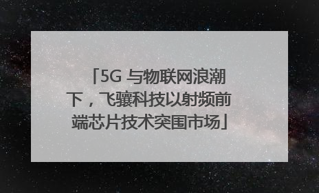5G 与物联网浪潮下，飞骧科技以射频前端芯片技术突围市场
